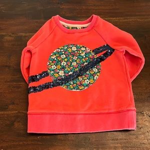 Mini Boden Saturn sequin sweatshirt